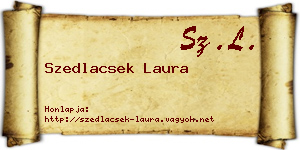 Szedlacsek Laura névjegykártya